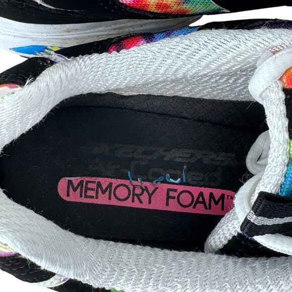 Skechers D'lites Sporty Summer Fiesta Womens US 10 Black White‎ 149015 - Picture 8 of 12